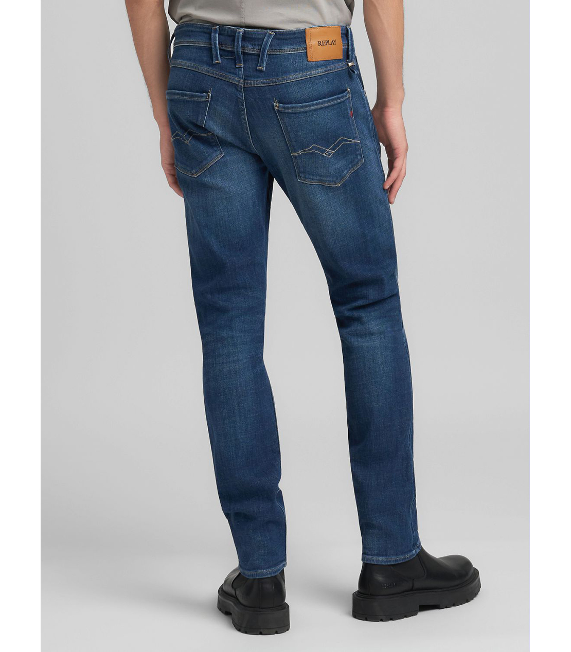 AGED 5 YEARS スリムフィット ANBASS オーガニックコットンデニム 詳細画像 ダークブルー 3